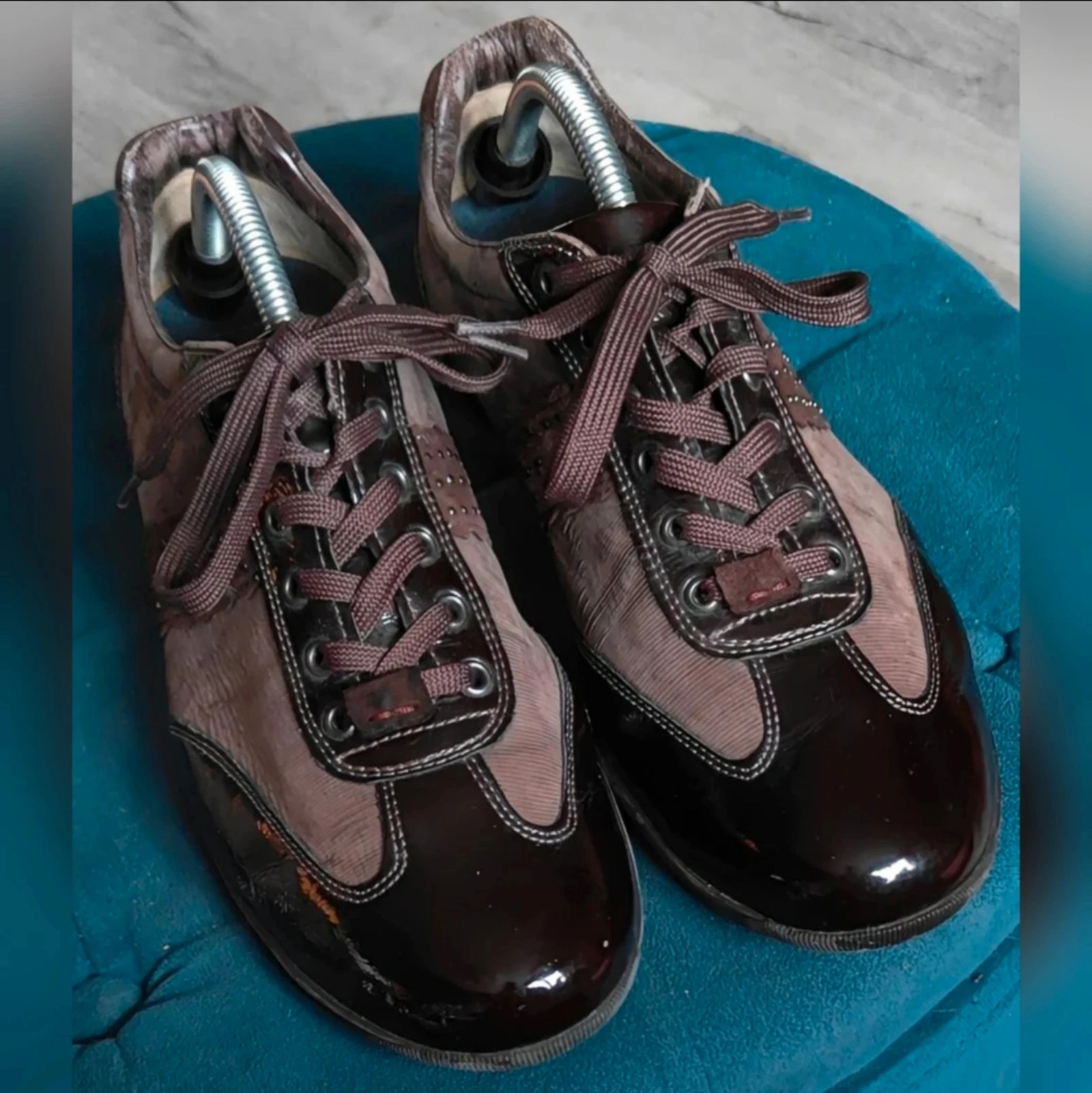 Donkerbruine dames sneakers Hassia Premium Comfort maat 41